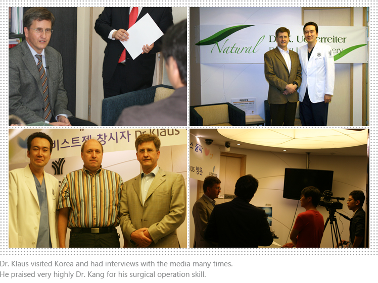 Dr. Klaus visited Korea and had interviews with the media many times. PICTURE